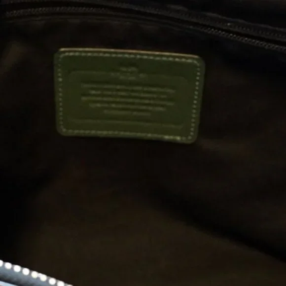 Beautiful Dark Green Coach Work or Day Bag in Like New Condition - Picture 16 of 16